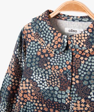 Blouse à manches longues avec col Claudine bébé fille vue2 - GEMO(BEBE DEBT) - GEMO