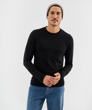 Tee-shirt uni col rond homme vue8 - GEMO 4G HOMME - GEMO
