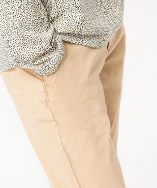 Pantalon chino coupe regular femme vue2 - GEMO(FEMME PAP) - GEMO