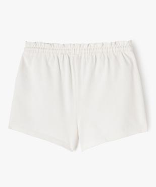 Short en maille avec taille élastique fille vue3 - GEMO 4G FILLE - GEMO