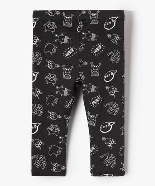 Legging en molleton imprimé bébé garçon vue3 - GEMO(BEBE DEBT) - GEMO