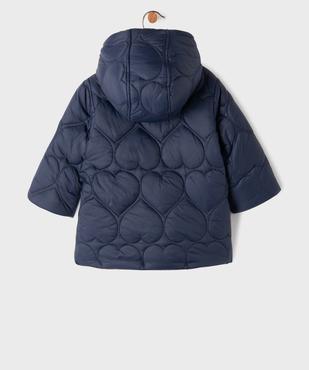 Manteau à capuche réversible et déperlant bébé fille vue4 - GEMO(BEBE DEBT) - GEMO