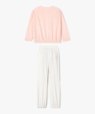 Pyjama en velours avec motif panda fille vue4 - GEMO (ENFANT) - GEMO