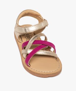 Sandales à brides en cuir bébé fille - NA! vue5 - NA! GEMO FOR GOOD - GEMO