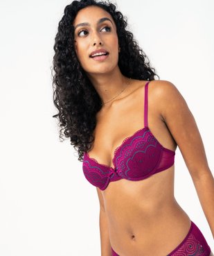 Soutien-gorge corbeille en dentelle à armatures vue1 - GEMO(HOMWR FEM) - GEMO