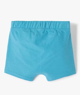 Short bébé garçon en maille texturée vue3 - GEMO(BEBE DEBT) - GEMO