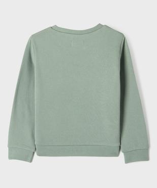 Sweat à motif avec intérieur molletonné fille vue3 - GEMO 4G FILLE - GEMO