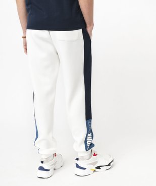 Jogging en maille à bandes contrastantes homme vue3 - GEMO (HOMME) - GEMO