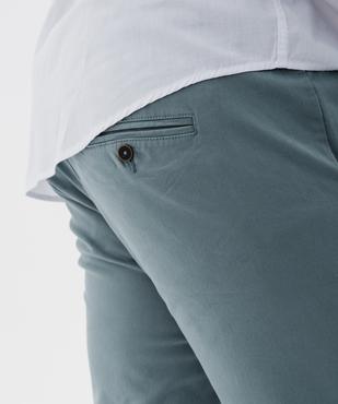 Pantalon chino slim en coton stretch homme vue8 - GEMO 4G HOMME - GEMO