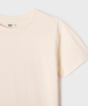 Tee-shirt manches courtes imprimé dos fille vue2 - GEMO 4G FILLE - GEMO