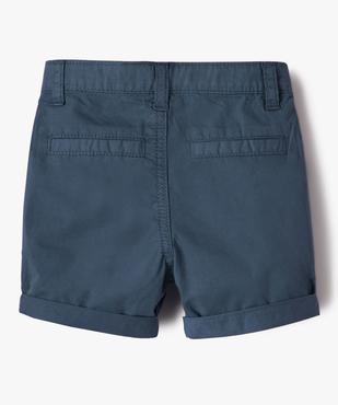 Bermuda bébé garçon en toile de coton vue3 - GEMO(BEBE DEBT) - GEMO