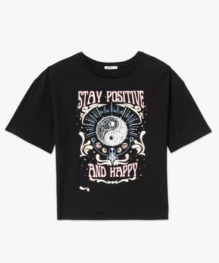 Tee-shirt à manches courtes avec motif Yin et Yang femme vue5 - GEMO(FEMME PAP) - GEMO