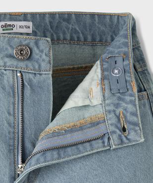 Jean wide leg en denim 100% coton fille vue2 - GEMO 4G FILLE - GEMO