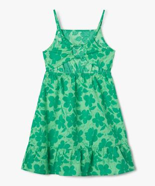Robe fille à fines bretelles et volant dans le bas vue3 - GEMO (JUNIOR) - GEMO