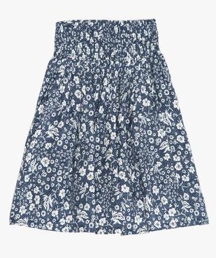 Jupe fille fleurie avec smocks à la taille vue1 - GEMO (ENFANT) - GEMO