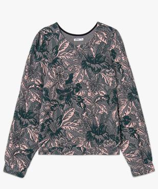 Sweat femme imprimé façon tapisserie vue4 - GEMO(FEMME PAP) - GEMO