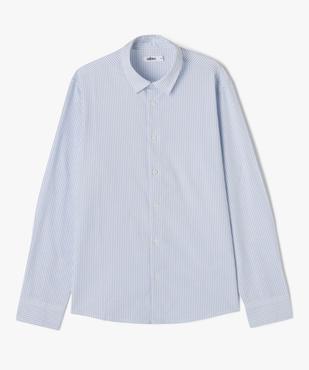 Chemise rayée en coton garçon vue1 - GEMO (JUNIOR) - GEMO