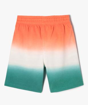 Bermuda en maille au dégradé de couleurs garçon vue3 - GEMO (ENFANT) - GEMO
