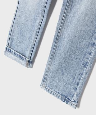 Jean regular en coton délavé garçon vue5 - GEMO 4G GARCON - GEMO