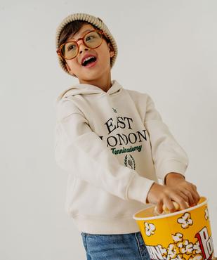 Sweat à capuche motif tennis garçon vue1 - GEMO 4G GARCON - GEMO