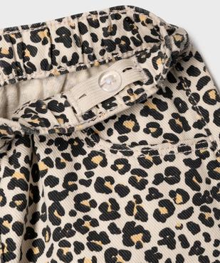 Jean large à motif léopard bébé fille vue2 - GEMO(BEBE DEBT) - GEMO