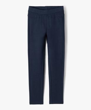 Leggings uni en coton extensible fille vue1 - GEMO (ENFANT) - GEMO