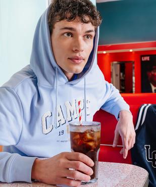 Sweat à capuche en French Terry imprimé homme - Camps United vue3 - CAMPS - GEMO