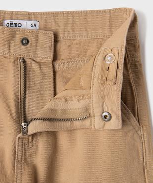 Pantalon wide leg en coton garçon vue2 - GEMO (ENFANT) - GEMO