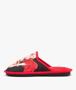 Chaussons homme mules plates en velours - One Piece vue3 - ONE PIECE - GEMO