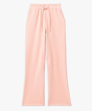 Pantalon en molleton coupe large et taille élastiquée femme vue4 - GEMO(FEMME PAP) - GEMO
