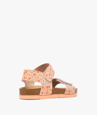 Sandales fille à scratch avec deux brides colorées vue4 - GEMO (ENFANT) - GEMO
