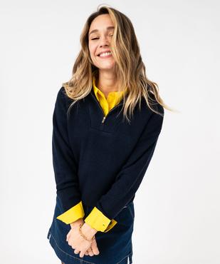 Pull camionneur à col zippé femme - LuluCastagnette vue2 - LULU CASTAGNETT - GEMO