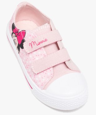 Baskets fille en toile imprimée fermeture scratchs – Minnie vue5 - MINNIE - GEMO