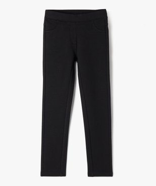 Leggings uni en coton extensible fille vue5 - GEMO (ENFANT) - GEMO