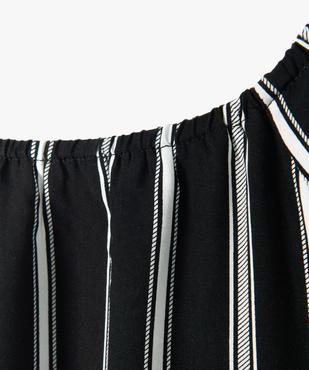 Chemise fille à col Bardot et manches courtes vue2 - GEMO (JUNIOR) - GEMO