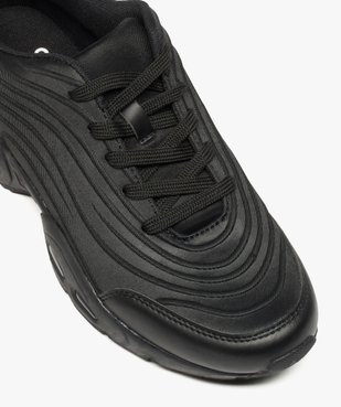 Baskets homme monochromes à semelle bulle crantée vue6 - GEMO (SPORTSWR) - GEMO