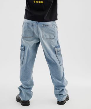 Jean large coupe cargo homme vue3 - GEMO 4G HOMME - GEMO