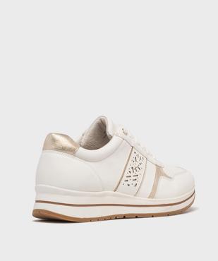 Baskets à lacets avec talon compensé femme - Valentina Baldano vue4 - VALENTINA BALDA - GEMO