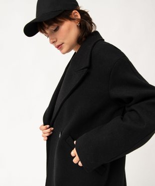 Manteau long oversize double boutonnage femme vue5 - GEMO(FEMME PAP) - GEMO