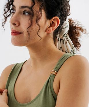 Débardeur en jersey de coton stretch à bretelle bijou femme vue2 - GEMO(FEMME PAP) - GEMO