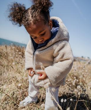 Manteau à capuche réversible et déperlant bébé fille vue6 - GEMO(BEBE DEBT) - GEMO