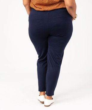 Pantalon femme grande taille avec couture sur l’avant  vue3 - GEMO (G TAILLE) - GEMO