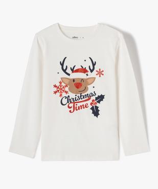 T-shirt de Noël manches longues garçon vue1 - GEMO (ENFANT) - GEMO