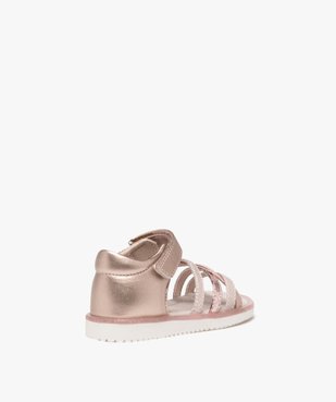 Sandales bébé file à brides fantaisie et talon fermé  vue5 - GEMO(BEBE DEBT) - GEMO