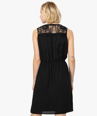 Robe femme avec épaules en dentelle vue3 - GEMO(FEMME PAP) - GEMO