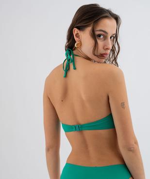 Haut de maillot de bain corbeille effet drapé femme vue2 - GEMO (PLAGE) - GEMO