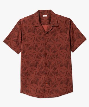Chemise manches courtes imprimée à col cubain homme vue4 - GEMO (HOMME) - GEMO