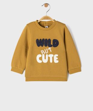 Sweat avec motif lion bébé garçon vue1 - GEMO 4G BEBE - GEMO