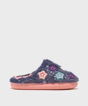 Chaussons mules fourrés à motifs étoiles et paillettes fille - Catimini vue1 - CATIMINI - GEMO