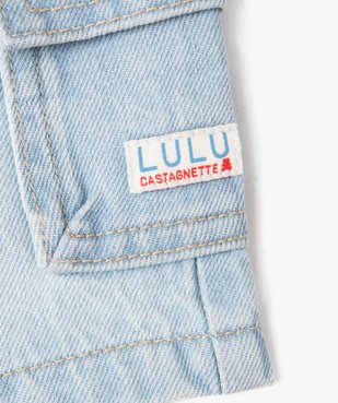 Short en jean avec poches à rabat bébé garçon - LuluCastagnette vue3 - LULUCASTAGNETTE - GEMO